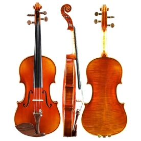 QV412虎纹独板舞台独奏小提琴